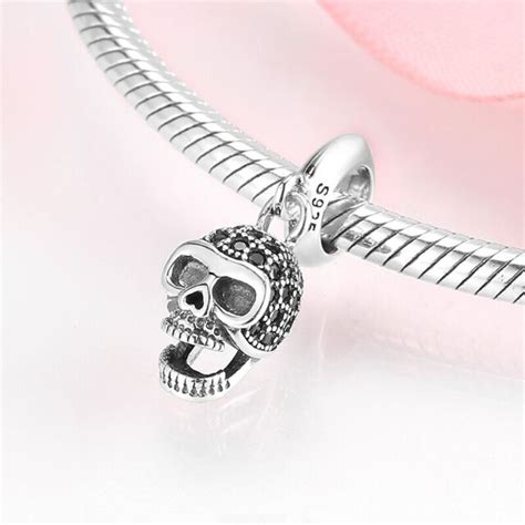 2020 New Pandora 925 Sterling Silver Halloween Style Skull Charm