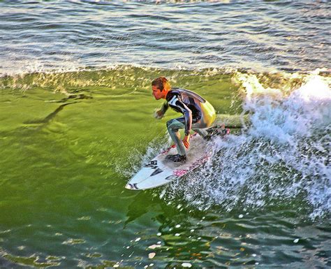 Surfing Santa Cruz Photograph by Liz Santie - Pixels