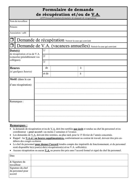 Formulaire De Demande T L Chargement Gratuit Documents Pdf Word Et Excel