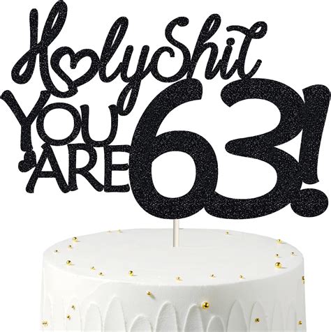 Happy 63rd Birthday Cake Topper 63 Birthday Cake Toppers