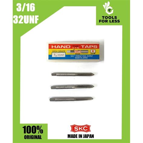 Skc 3 Pc Hand Tap Set 316 X 32unf Made In Japan Shopee Philippines