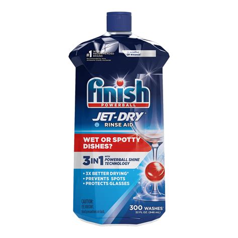 Buy Finish Jet Dry Liquid Rinse Aid Dishwasher Rinse Aid Drying Agent 32 Fl Oz Fado168