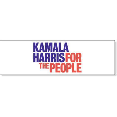 3 X 10 Kamala Harris Presidential Campaign Bumper Sticker