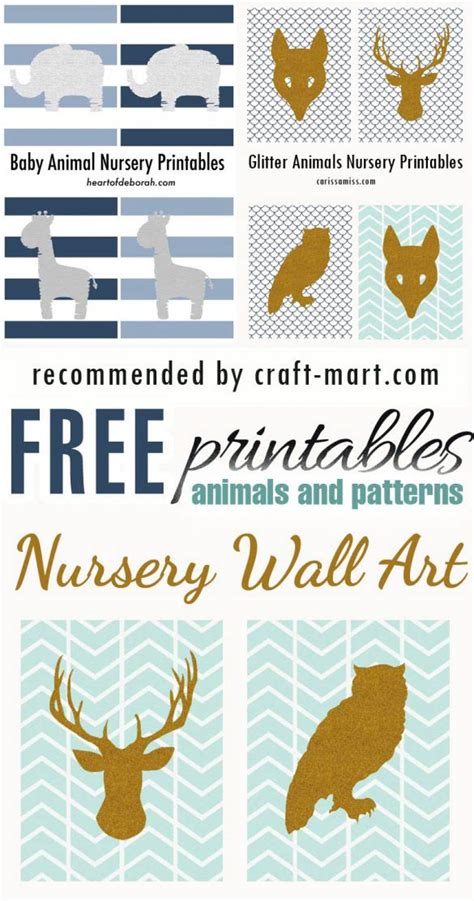 Best Free Nursery Printables And Wall Art Craft Mart