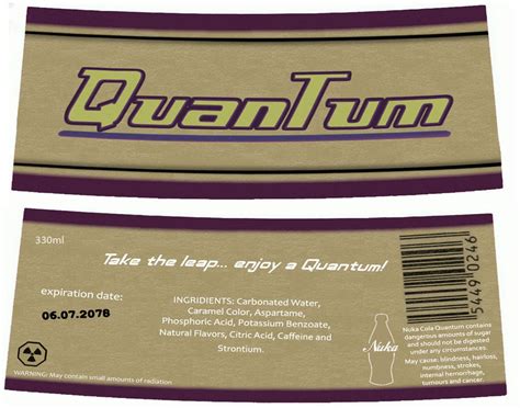 Nuka Cola Quantum Printable Label