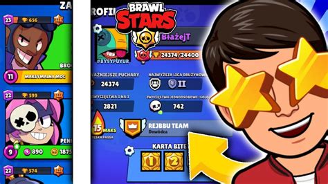 Moje Konto W Brawl Stars Statystyki Postacie I Skiny Youtube