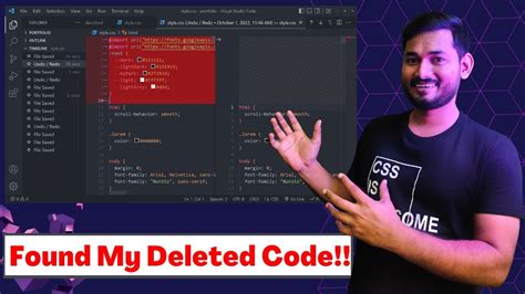 How To Get Back Deleted Code VS Code Hindi YouTube