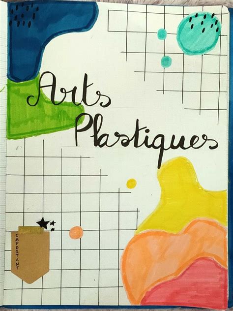 Pour Cahier Art Plastique Art De Crayon De Couleur Illustrations De