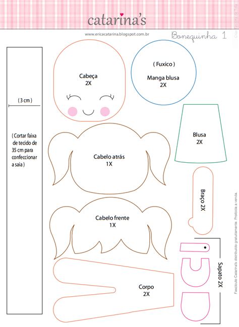 Como Fazer Bonequinha De Feltro Lojas Linna