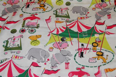 Vintage Circus Fabric By Anna Griffin 100 High Quality