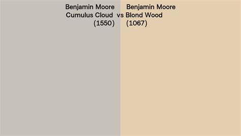 Benjamin Moore Cumulus Cloud Vs Blond Wood Side By Side Comparison