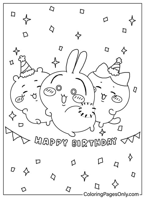 15 Chiikawa Coloring Pages