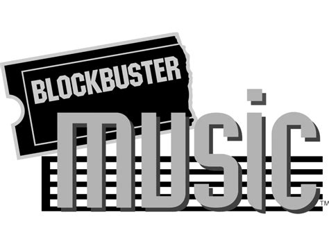 Blockbuster Music Logo PNG Transparent Logo - Freepngdesign.com