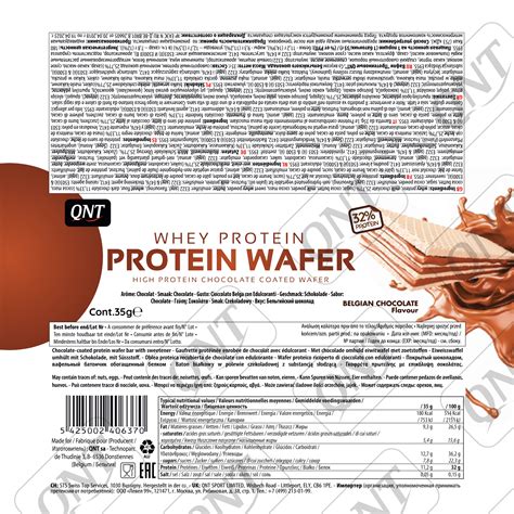 Qnt Protein Wafer Chocolate G Protein Malta