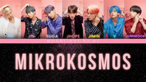 BTS 방탄소년단 소우주 Mikrokosmos Lyrics 가사 han rom eng YouTube