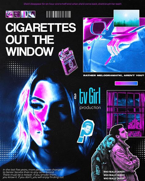 Cigarettes Out The Window Poster :) hope u like : r/tvgirl