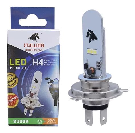 L Mpada Led Farol Moto H K Super Branca Efeito Xenon