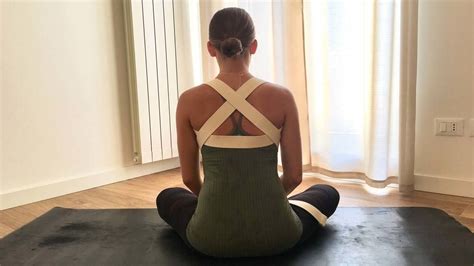 A One Strap Restorative Yoga Sequence For Self Care No Bolsters Blankets And Blocks No