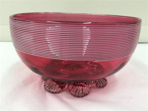 Antiques Atlas Antique Cranberry Glass Bowl Circa 1850