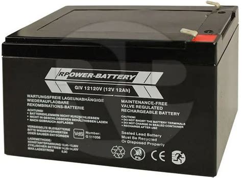 AGM Battery GIV12120VP RP Technik RPower Batteries Rectangular