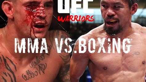 Mma Vs Boxing Youtube