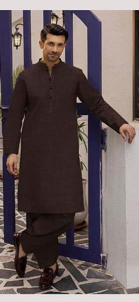 Mens Unstitched Khaddar Plain Suit Eastern 1080912715