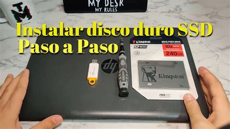 Como Instalar Un Disco Duro Ssd En Un Port Til O Laptop Paso A Paso