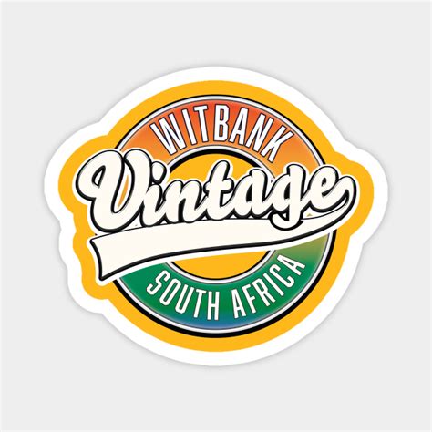 Witbank South Africa Vintage Logo Witbank South Africa Magnet