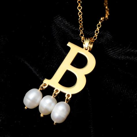 Anne Boleyn Necklace Sterling Silver, Gold Filled Initial Necklace ...