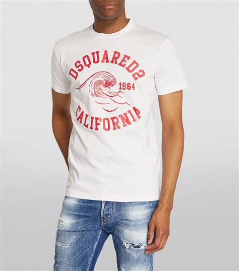 Dsquared2 Cotton Graphic T Shirt Harrods Us