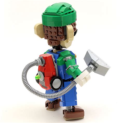 Instructions/Parts List for Custom LEGO Nintendo Luigi Figure – Build ...