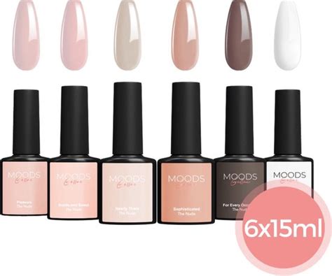 Moods Gellac Delige Set Gel Nagellak Ml The Nude Edition