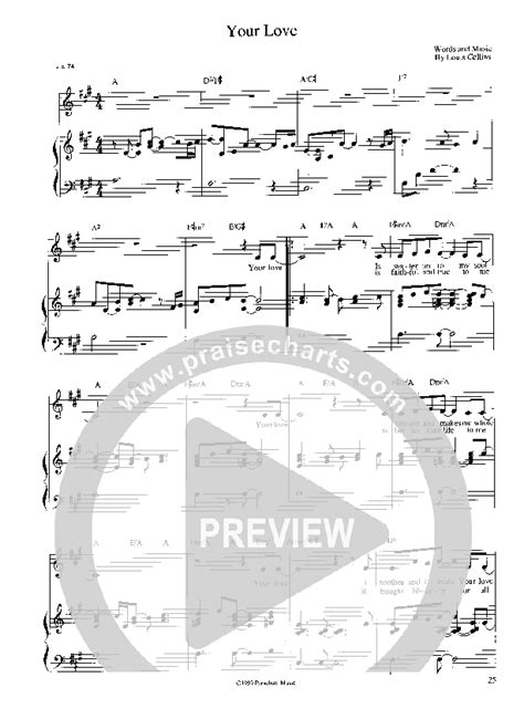 Your Love Sheet Music Pdf Parachute Band Praisecharts