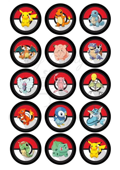 Pokemon Toppers Free Printable