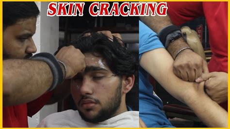 Intense Skin And Hair Cracking With Head Massage By Shamboo💈 Asmr Youtube