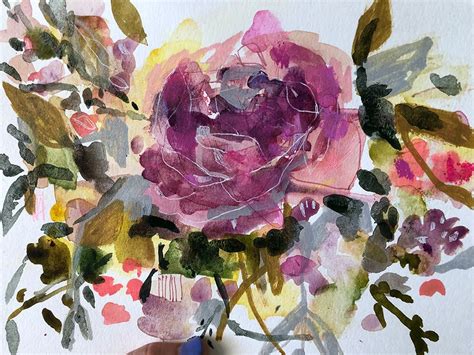 Basics Of Watercolor Painting Wendy Brightbill Floral Painting