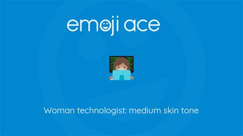 Woman Technologist Medium Skin Tone Emoji Ace