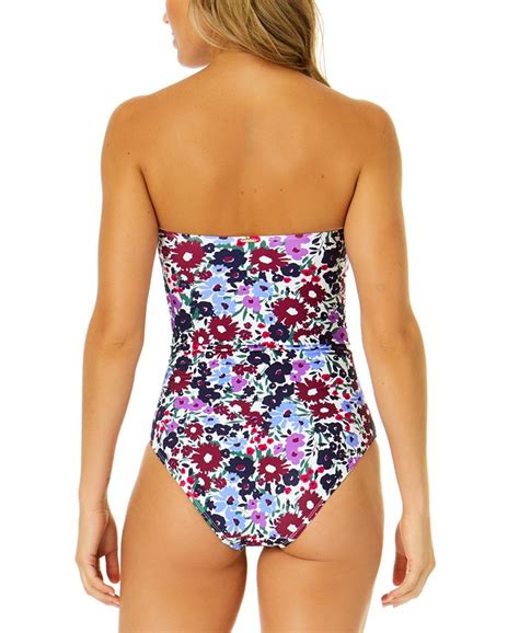 Anne Cole Womens Twist Front Shirred One Piece Swimsuit Macys