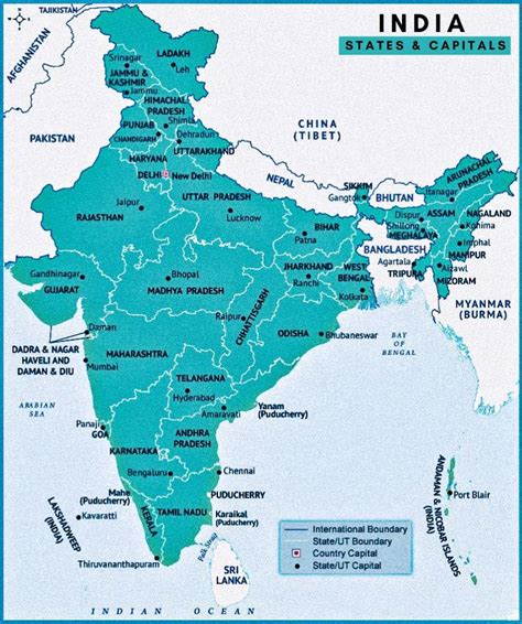 How Many States in India (India Map With States) - PDF Download in 2023 ...