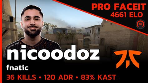 Nicoodoz Fnatic GOES INSANEO MIRAGE FACEIT LVL 10 CSGO POV Jul