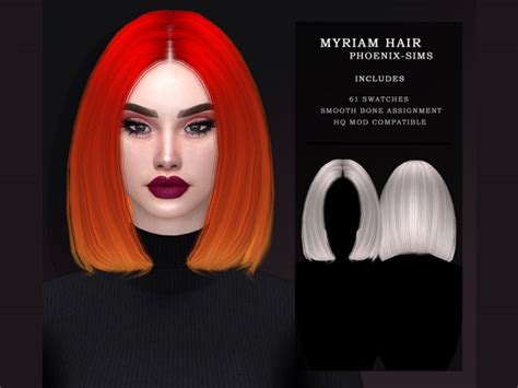 Волосы Мириам The Sims 4 Скачать Simsdomination Sims Hair Sims 4 Piercings Sims 4