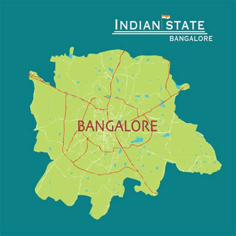 310 Bangalore Map Stock Illustrations Royalty Free Vector Graphics