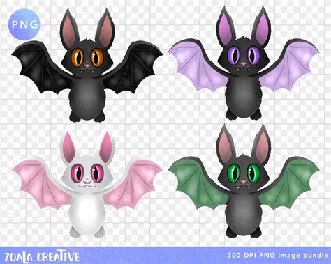 Cute Halloween Bat Illustration Instant Download Digital PNG - Etsy