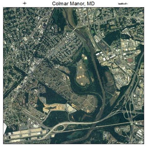 Aerial Photography Map of Colmar Manor, MD Maryland