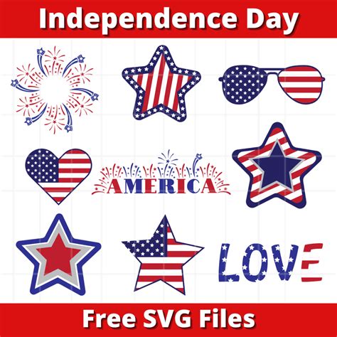 4th Of July Free SVG Cut Files US Craft Sweet Red Poppy