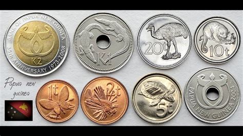 Papua New Guinean Kina And Toea Coins Complete Set Papua New Guinea