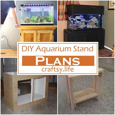 16 Cheap Diy Aquarium Stand Plans Craftsy