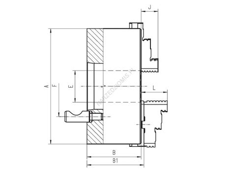 Uchwyt Tokarski T 3545 P 500 ST11 PREMIUM Stalowy 3 Szcz DIN 55029