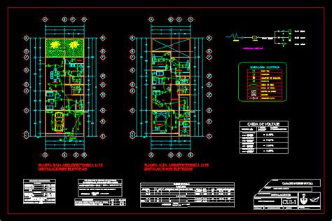 Diagrama Electrico De Una Casa Autocad Plano Instalacion Ele