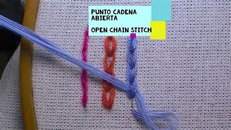 Cadena Abierta Open Chain Stitch Ponto De Cadeia Aberto